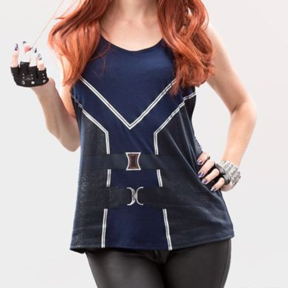 WeLoveFine x Marvel Avengers Black Widow Tie Back Tank Top Age of Ultron